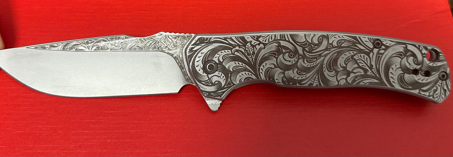 Customized Kershaw scour pocketknife