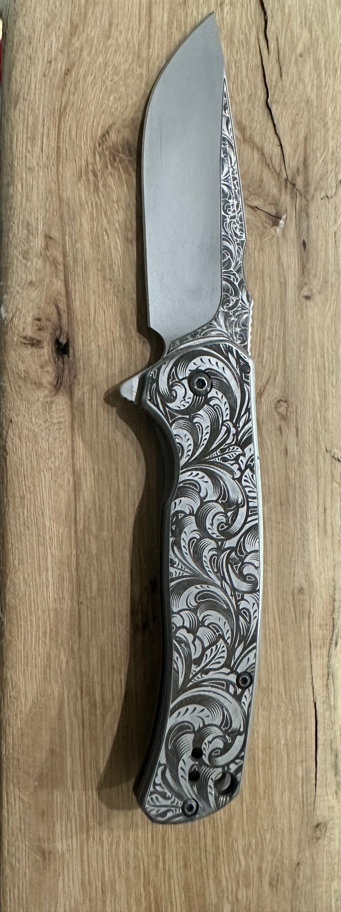 Customized Kershaw scour pocketknife