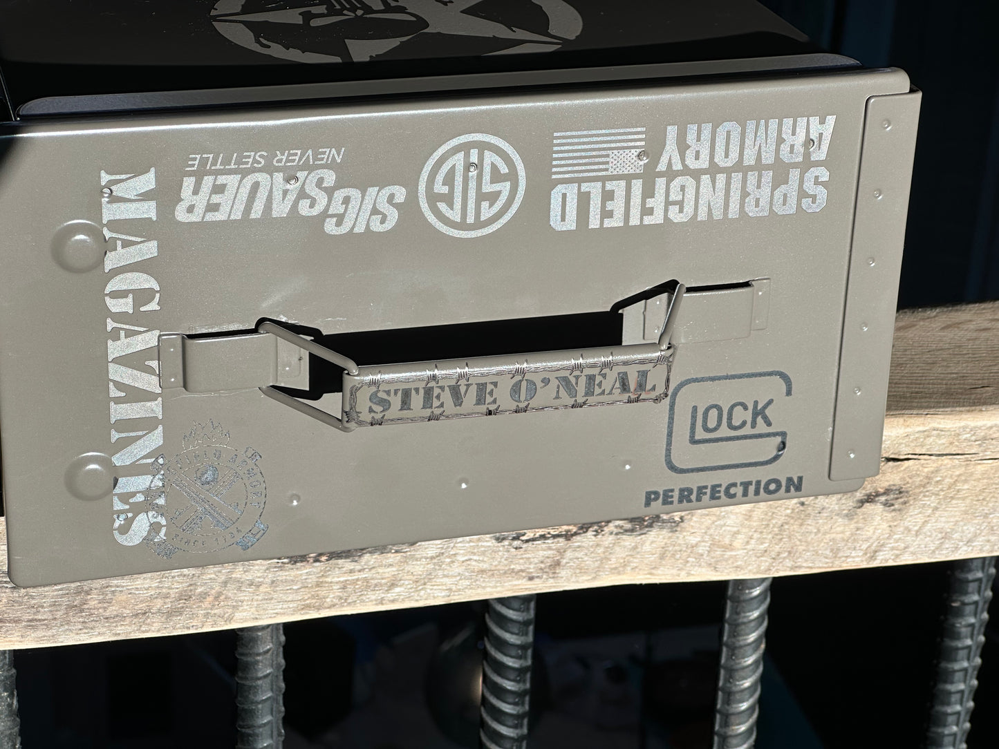 Custom engraved ammo cans