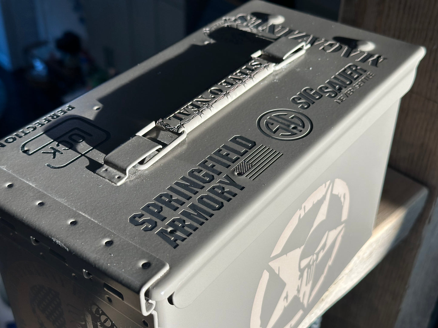 Custom engraved ammo cans