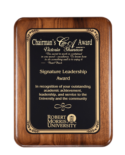 Custom up award plaque